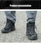 Herren Freizeit Jagd Stiefeletten Outdoor Taktische Wanderschuhe Herren Stiefel Jagd Arbeitsstiefel für Motorradschuhe Militärstiefel