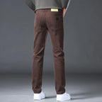 2026 98 % Baumwolle Elastische Baumwolljeans Herren Frühling Slim Straight Denim Hose Komfort Große Größe Koreanische Business Casual Hose