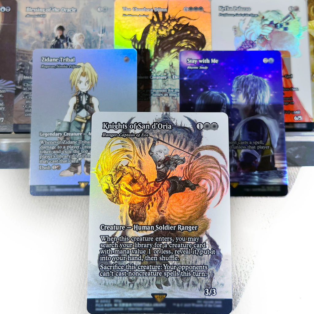 FCA FIN FIC PIP LTR FOIL4-002 magische Karten Antiker Kupferdrache Tcg Proxy Reisender Chocobo Celes, Runenritter Gathering