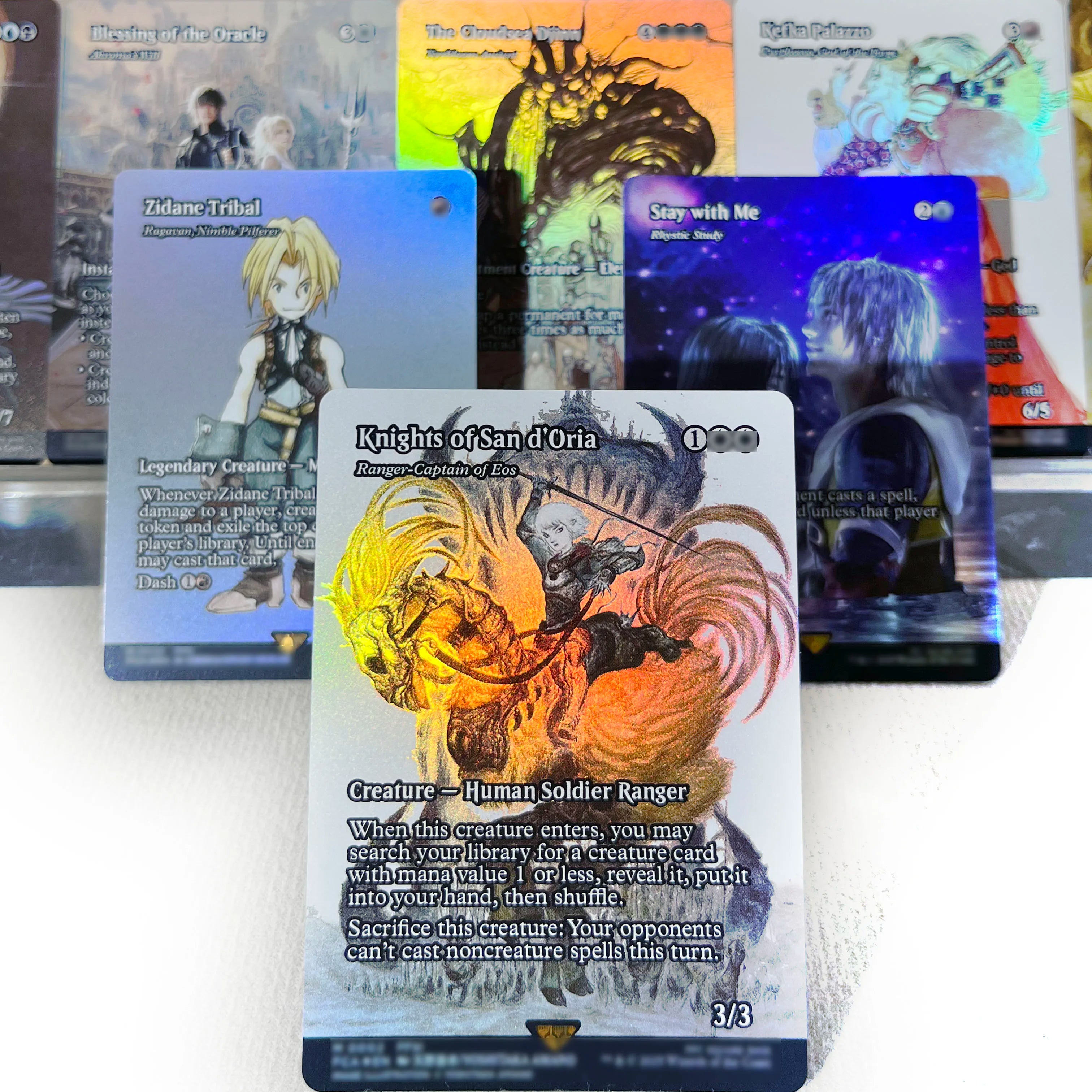 FCA FIN FIC PIP LTR FOIL4-002 magische Karten Antiker Kupferdrache Tcg Proxy Reisender Chocobo Celes, Runenritter Gathering