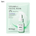 20 Stück/5 Stück Centella Kollagen Gesichtsmaske VC Feuchtigkeitsspendende Erfrischende Tuchmasken Hyaluronsäure Gesichtsmaske Hautpflegeprodukte