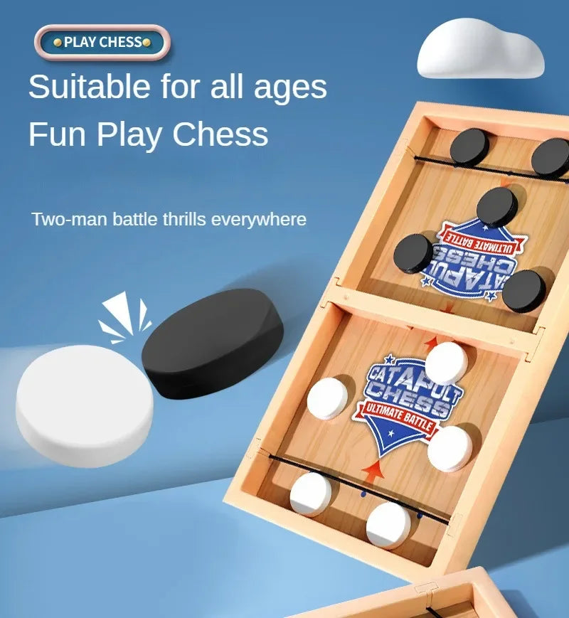 Fast Sling Puck Spiel Schleuder-Schach Tischschach Puzzle Partyspiel Erwachsener Kind Familienspiel Desktop-Battle-Brettspiele