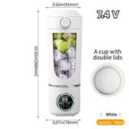 Neuer tragbarer Saftmixer für Shakes Smoothie 700ML Robuster Entsafter Stahlklingen 2-in-1 Mixer Flasche Smoothie tragbar