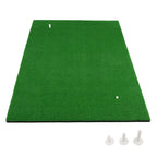 Golfschlagmatte, Reel Feel Golf-Übungsmatte mit Kunstrasen und 2 Tee-Positionen, 3 Gummi-Tees enthalten, Golf Putting