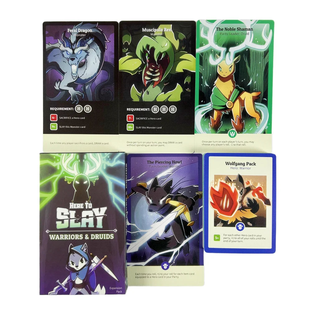 1 oder 2 Stück Neues Here to Slay Kartenspiel – Ein Strategisches Kartenspiel für Jugendliche und Erwachsene Brettspiel-Deck für Weihnachten Halloween