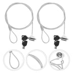 Laptop Lock Key Lock 1.2m Long Thick Anti Shear Steel Wire Lock Secure And Anti-theft
