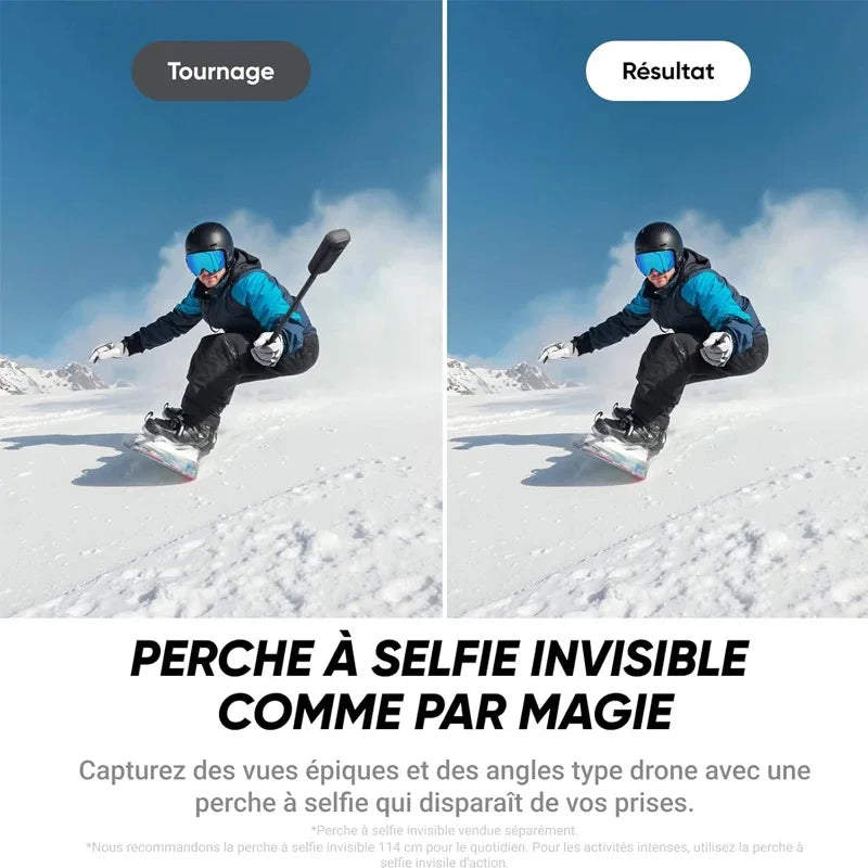 Insta360 X4 Air / X4 Action-Kamera - 165g leichte 8K 360-Grad-Kamera, Unsichtbarer-Selfie-Stick-Effekt integriert, X4 Air gewünscht