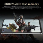 FUFFI Global Vision i17 Pro Max Smartphone Android 8GB RAM 256GB ROM 6,56 Zoll Telefon 720x1612HD 24+48MP 5G Netzwerk Mobiltelefone