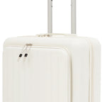 Handgepäck Roller Koffer Trolley 18" ABS-Schale Kabinengepäck Frontfach Multifunktionsräder Erweiterbar