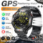 T-Rex 3 Ultra Militärische GPS-Smartwatch 10ATM Wasserdicht Kompass Höhenmesser Barometer AMOLED Herren HD Anruf Sport-Smartwatch