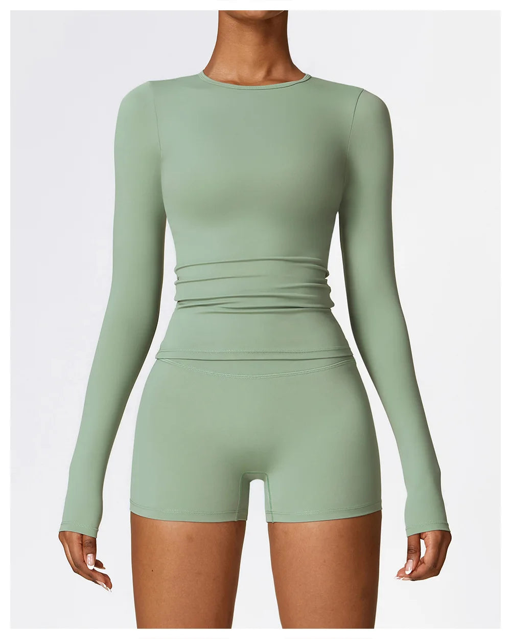 NCLAGEN Yoga-Shirts für Damen, Langarm, Winter, Fitness, Laufen, Gym-Kleidung, Workout, Dry Fit, atmungsaktiv, hochelastisches Sport-Oberteil