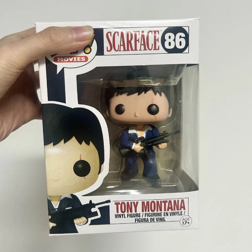 Filme Scarface Funkos Tony Montana #86 Pops Vinyl Actionfigur Spielzeug Sammlung Puppen Heimdeko Modell Geschenke