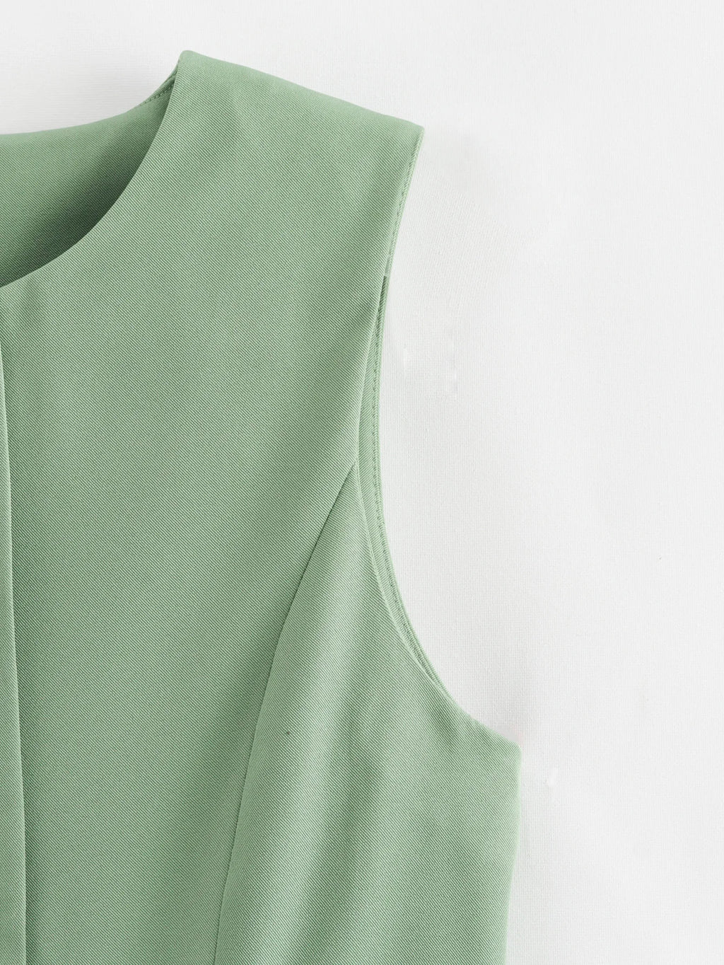 DAMEN 2025 Weiß Ärmellose Weste Damen Knopf Sommerwesten für Damen Jacke Rosa Weste Top Damen Streetwear Damen Maßgeschneiderte Weste