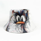 Cartoon Youthful Cool Novelty animal cow frog duck fisherman hat Outdoor Leisure Sunscreen Sun Hat Men Women bucket hats
