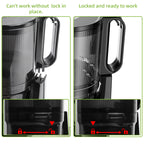 BioloMix Kaltpress-Entsafter, mit 130 mm Einfüllschacht, für ganze Früchte und Gemüse, hohe Saftausbeute, BPA-freier Slow Masticating Juicer