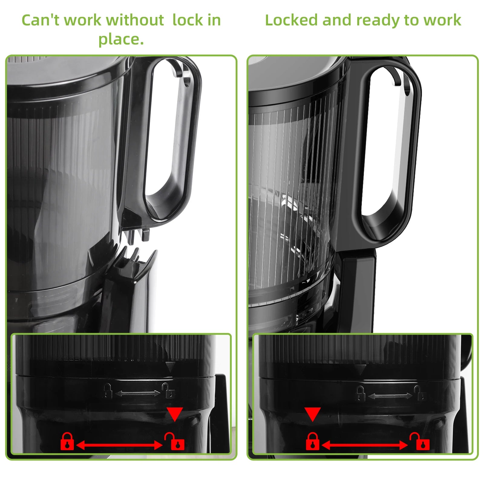 BioloMix Kaltpress-Entsafter, mit 130 mm Einfüllschacht, für ganze Früchte und Gemüse, hohe Saftausbeute, BPA-freier Slow Masticating Juicer