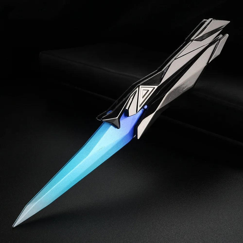 Taktischer Shooter faltbares Schmetterlingsmesser – 3D graviertes Sammlerstück tragbares Nahkampf-Ausrüstungsstück für Cosplay/Gaming-Zubehör Geschenke
