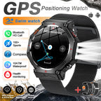 T-Rex 3 Ultra Militärische GPS-Smartwatch 10ATM Wasserdicht Kompass Höhenmesser Barometer AMOLED Herren HD Anruf Sport-Smartwatch