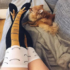 Lustige Verrückte Hühnerfuß-Socken Unisex - Neuartige Kniestrümpfe Witziges Geschenk