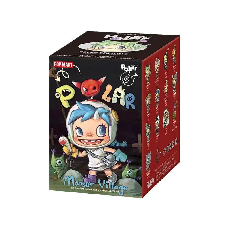 POP MART POLAR Monster Village Serie Blind Box – Süße Anime-Figuren, Ornamente, Überraschungsgeschenkpuppe – Originalspielzeug für Sammler