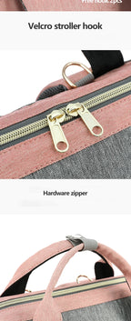 Wickeltasche Baby Wickeltasche Wasserdichter Rucksack Mode Mama Mutterschaft Markenrucksack für Mütter