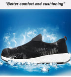 Sommer Mesh Leichte Arbeitssneaker Stahlkappe Schutzarbeitsschuhe Herren Damen Atmungsaktive Bauschuh Arbeitsstiefel Herren