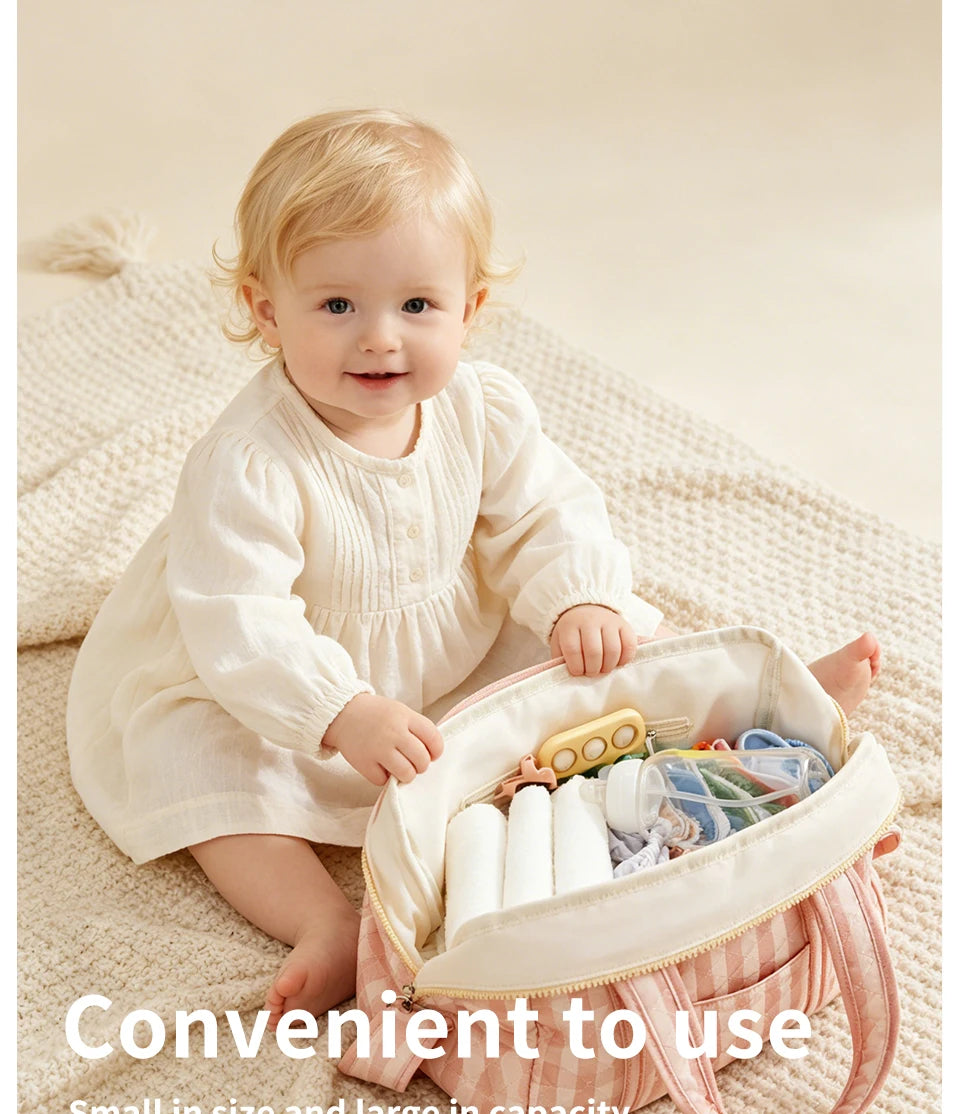 Elinfant 1 Stück Baby-Wickeltasche für Mütter, Stilltasche, Babysachen, Windeltaschen für Mütter, Mama-Handtaschen, Kinderwagen, Mutter und Kind