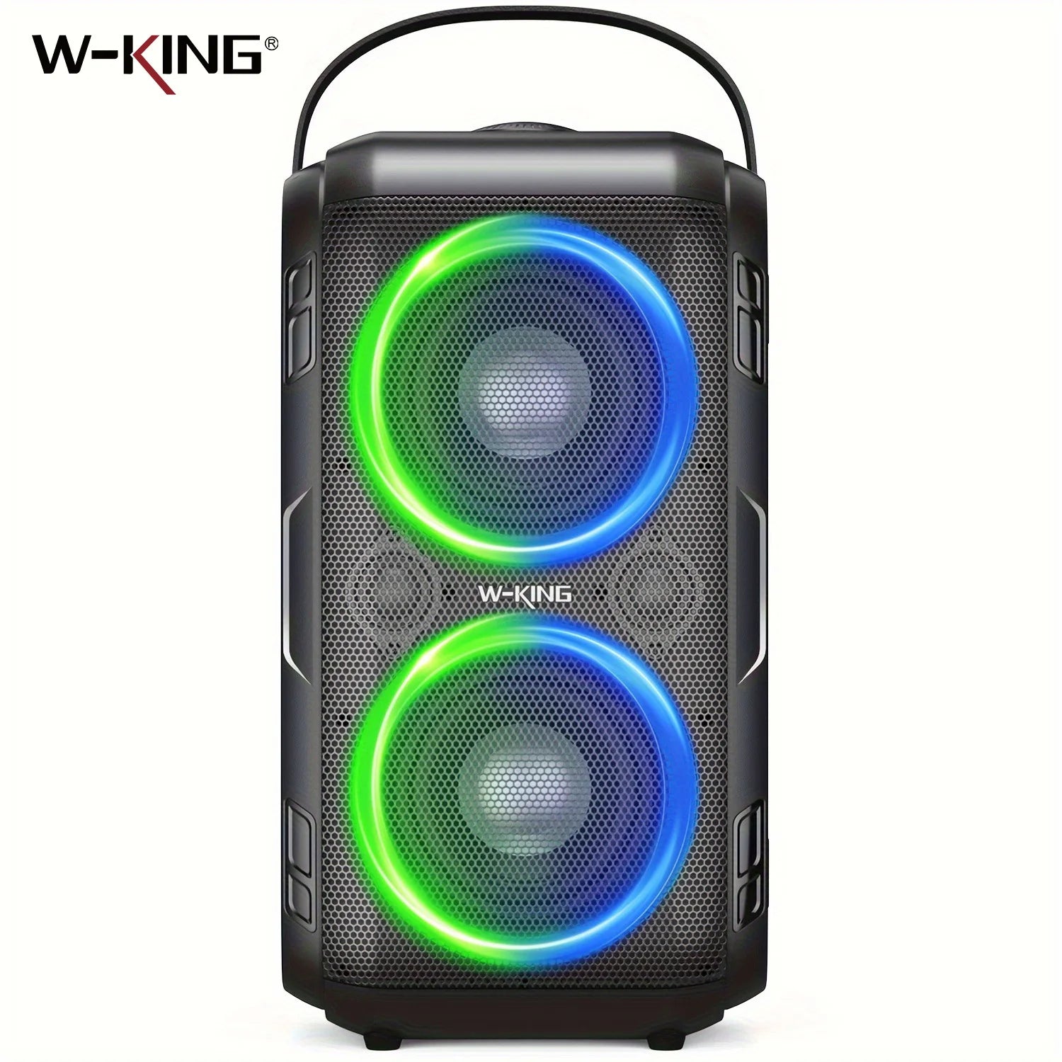 W-KING 80W RMS Party Tragbarer Bluetooth Lautsprecher/4 Treiber (2*4.04'' Tieftöner), Riesiger 105dB Sound Großer Lautsprecher Hauptbild