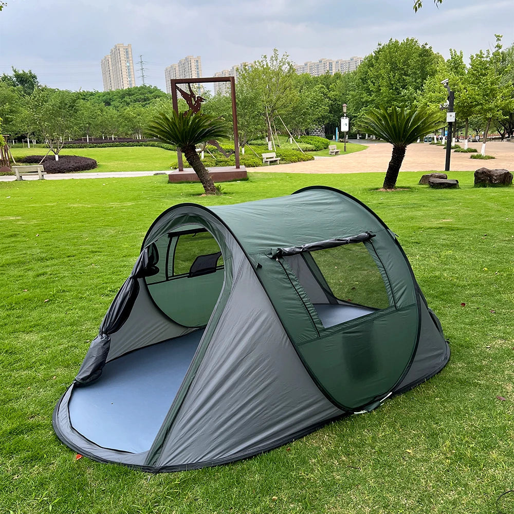 5-8 Personen Schnellaufbau-Wurfzelt wasserdichtes Campingbootzelt Outdoor-Zelt vollautomatisch Pop-Up