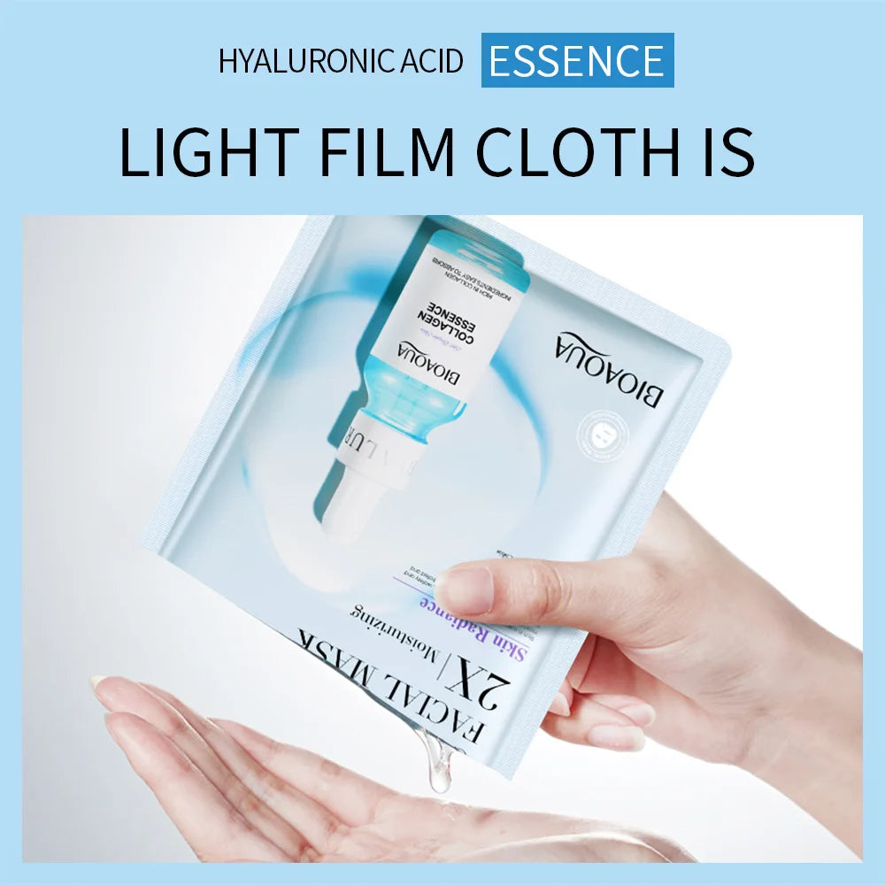 20 Stück/5 Stück Centella Kollagen Gesichtsmaske VC Feuchtigkeitsspendende Erfrischende Tuchmasken Hyaluronsäure Gesichtsmaske Hautpflegeprodukte
