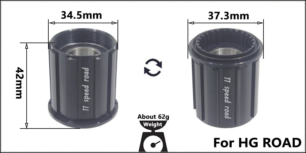 Fahrrad Micro Spline Freilauf MTB Rennrad Naben Konverter Endkappe Adapter 11/12 Fach MS HG DT Nabenkörper Treiber für XD DT240/350