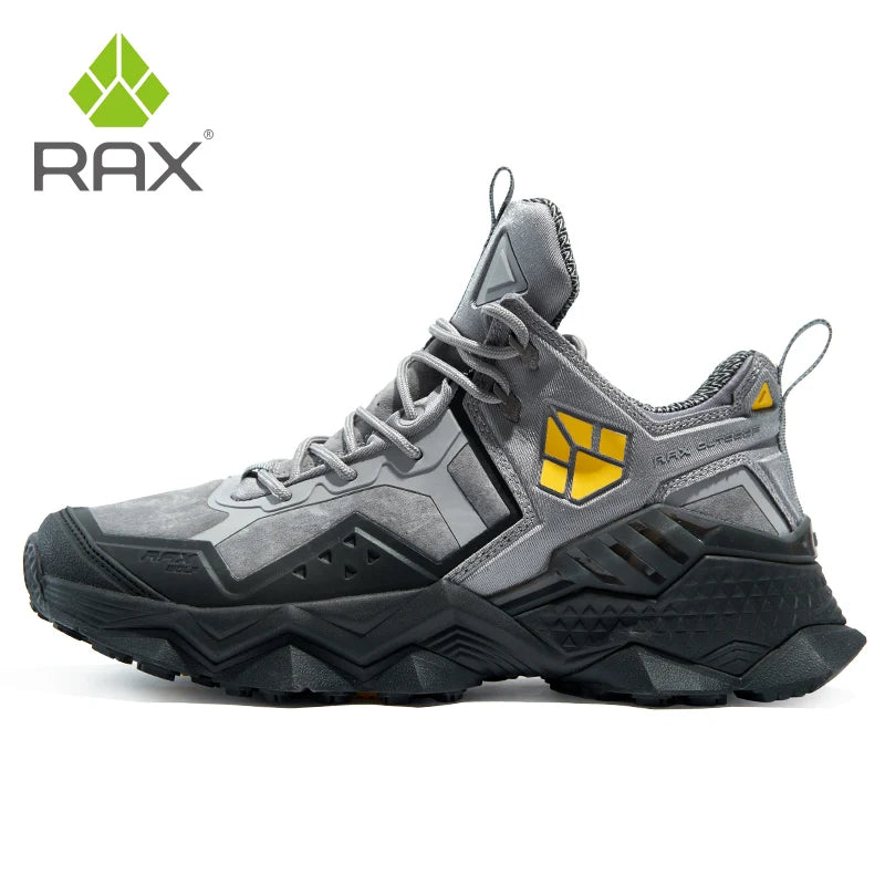 RAX Men Hiking Shoes Mid-top Waterproof Outdoor Sneaker Men Leather Trekking Boots Trail Camping Climbing Hunting Sneakers Women Hauptbild