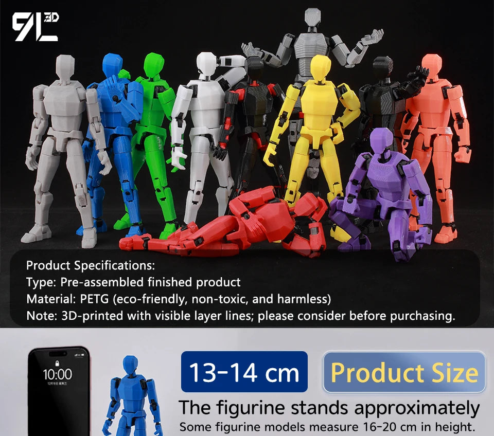 9L3D Gedruckte FNAF Freddy Fazbear's Pizza Springtrap Spielzeug Actionfiguren Anime Modell Lucky13 Dummy13 Titan13 Ornamente Geschenke