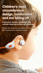 Air-Conduction-Stereo-Kopfhörer Kinder Open-Ear-Bluetooth-6.0-Ohrhörer Drahtlose Geräuschunterdrückung Lern-Musik-Headset Ohrbügel