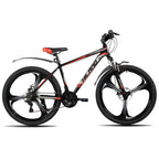 HILAND Mountainbike, 3-Speichen-Rad, 18 Gänge Schaltung, Aluminiumrahmen 26 Zoll Räder, Scheibenbremsen Fahrrad für Herren Damen Herren-MTB