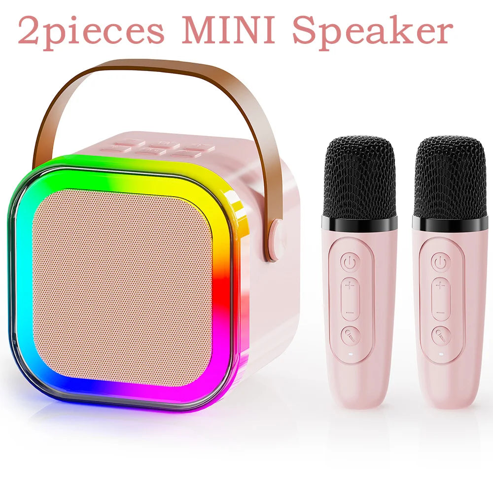 Viel Spaß mit der Party-Portable 2-teiligen Bluetooth Karaoke Maschine mit 5.3PA Lautsprechersystem, kabellosen Mikrofonen für Home Entertainment Hauptbild