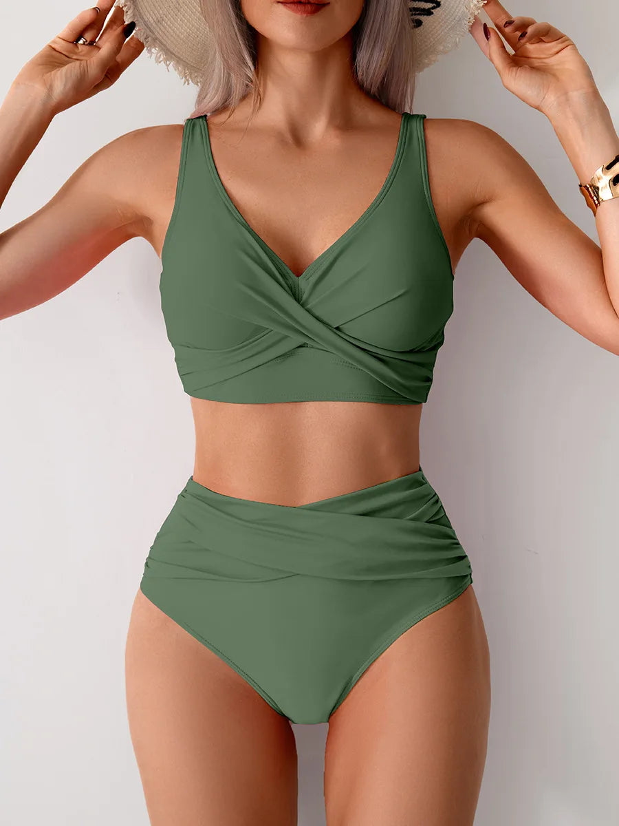 Sommer Sexy Bikinis Push Up Badeanzüge Damen Bademode für Frauen Strand Bademode Badeanzüge High Waist Bikini Set Pool Bather