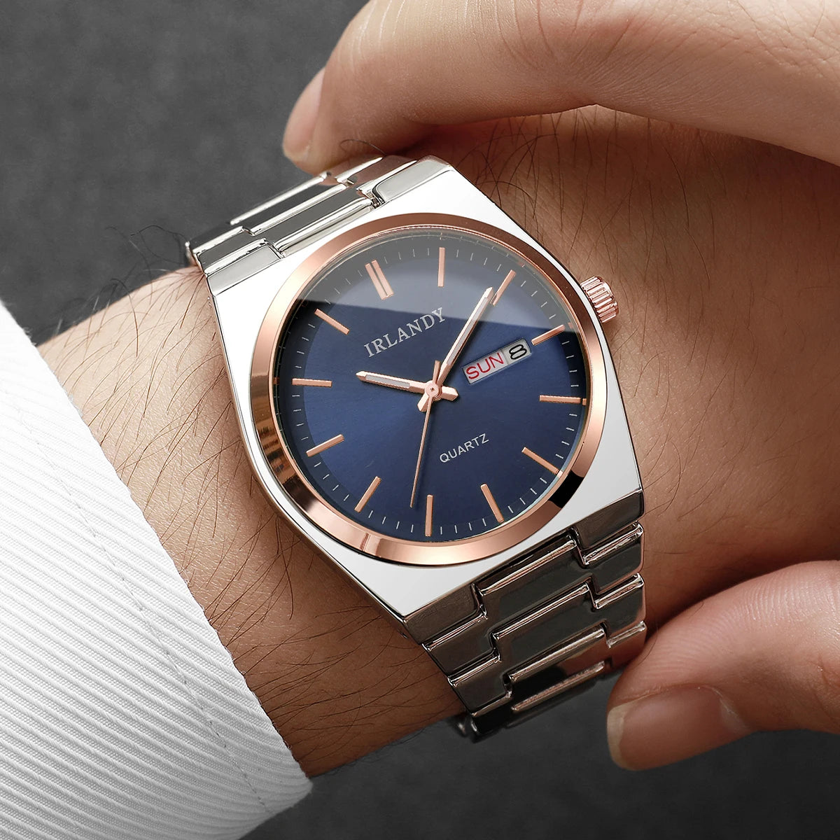 Luxus-Herren-Business-Uhren Kalender Quarz-Armbanduhren Für Herren Uhr Reloj Hombre (Ohne Box)