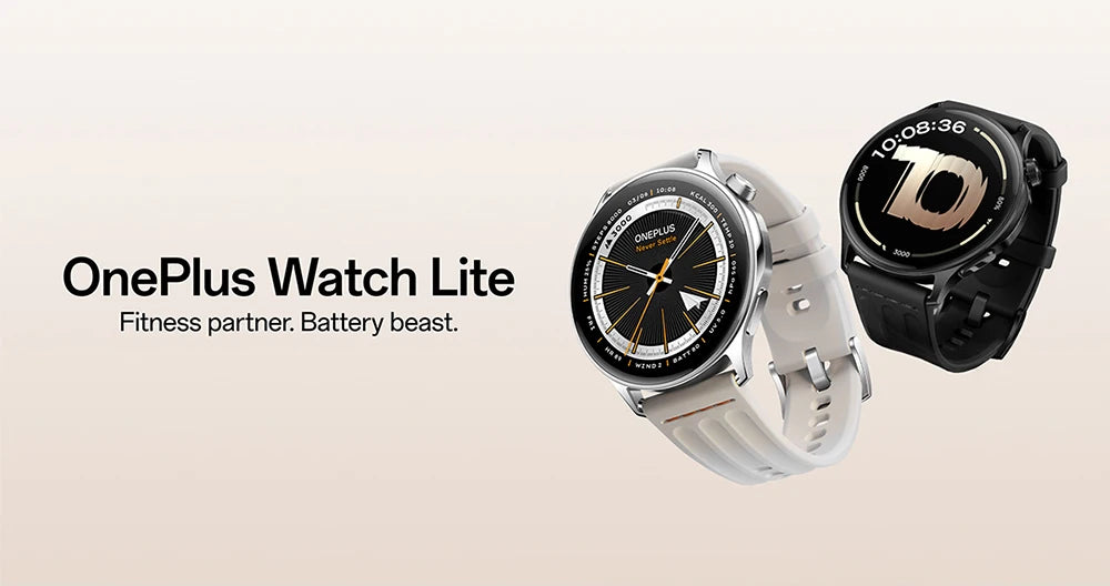 Globale Version OnePlus Watch Lite Smartwatch, 1,46 Zoll Display, 59g, 10 Tage zuverlässige Akkulaufzeit, Herzfrequenz, Blutsauerstoffüberwachung