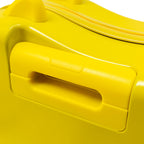 18-Zoll-Aufstehkoffer, niedlicher Koffer mit interner Netztasche, Aufbewahrungsbox mit Lenkrollen für Kurztrips, Gelb