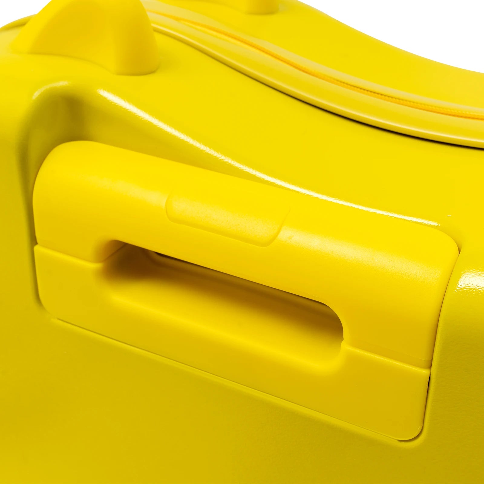 18-Zoll-Aufstehkoffer, niedlicher Koffer mit interner Netztasche, Aufbewahrungsbox mit Lenkrollen für Kurztrips, Gelb
