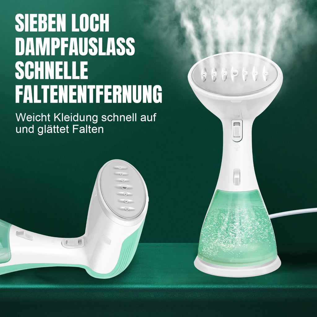 BRIEFNESS 2000W Handdampfer für Kleidung, 30s Aufheizzeit, Tragbarer Faltenentferner für Kleidung, Reise-/Heimgebrauch, Schnelles Dampfbügeleisen