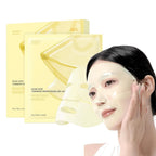 4 Stk./Box Absorbierbare Kojisäure Kurkuma aufhellende Gelmaske Kollagen Feuchtigkeitsspendende Gesichtsmaske Retinol Anti-Falten Straffungsmaske