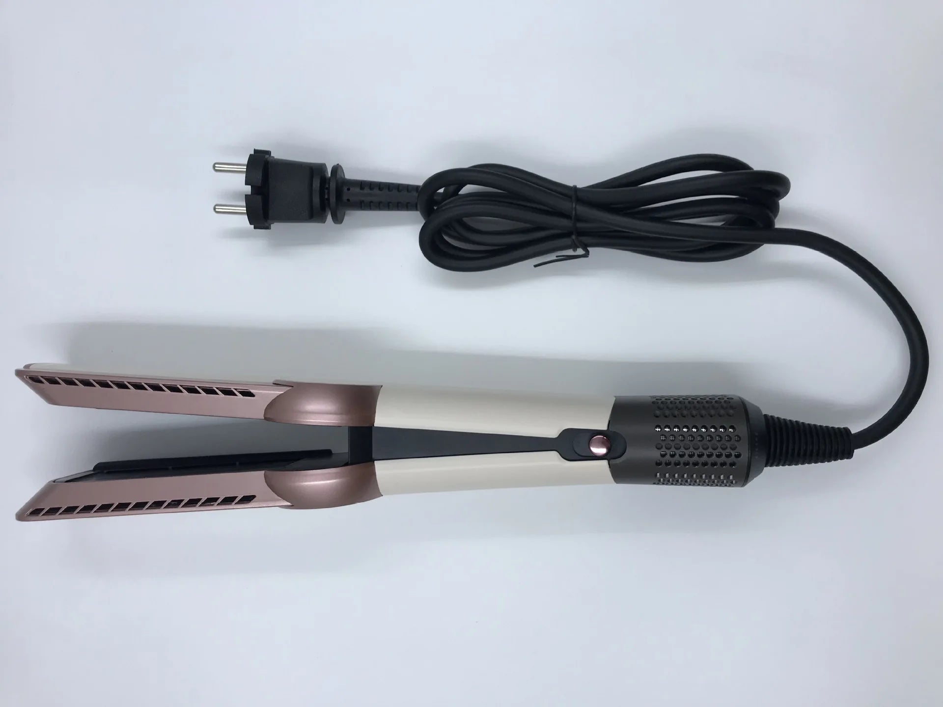 Professioneller 2-in-1 Warmluft-Glätteisen-Haartrockner mit negativen Ionen für glattes, frizzfreies Haar-Styling-Tool