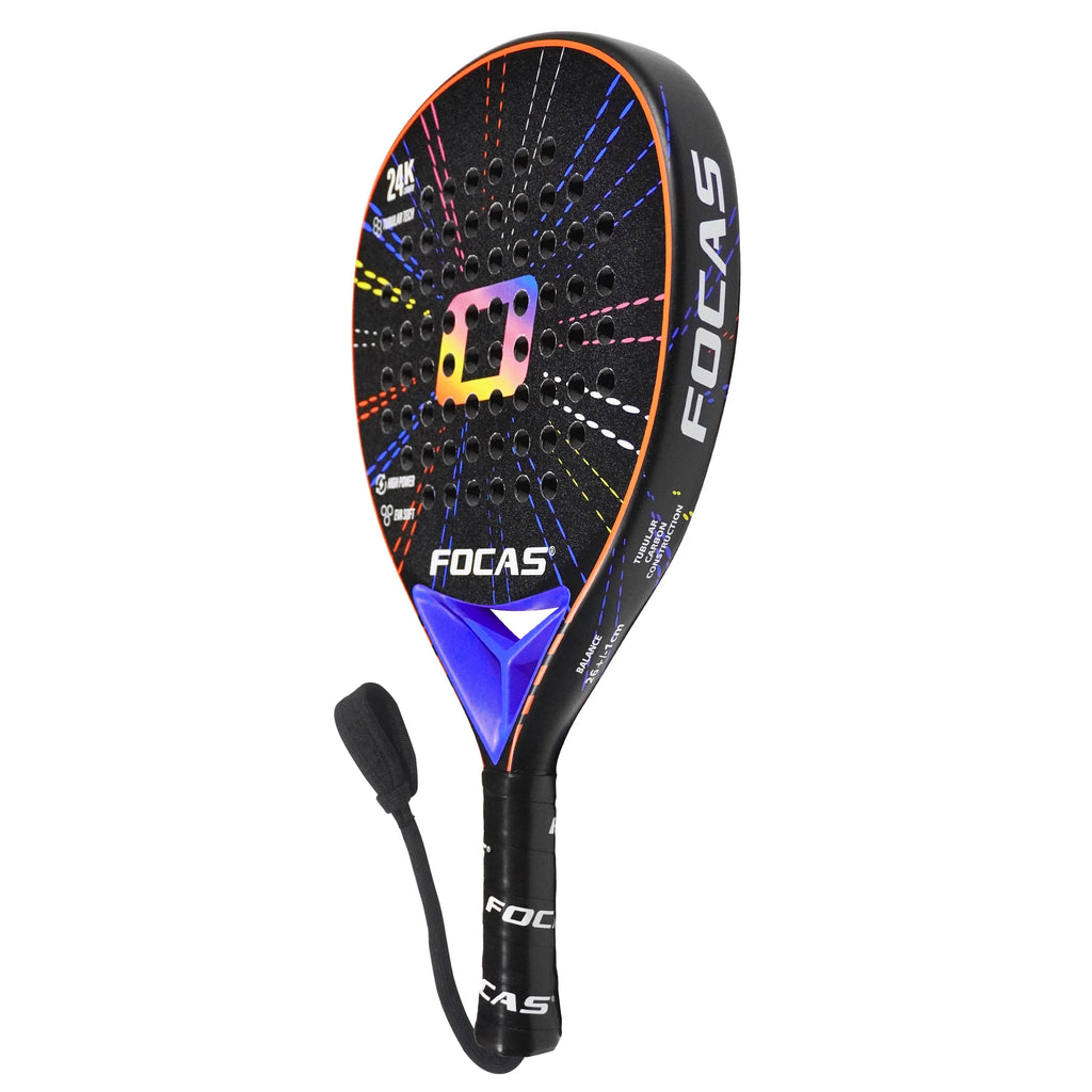 FOCAS 2026 Padel 24K Carbonfaser-Platte Tennisschläger Oberflächenbehandlung