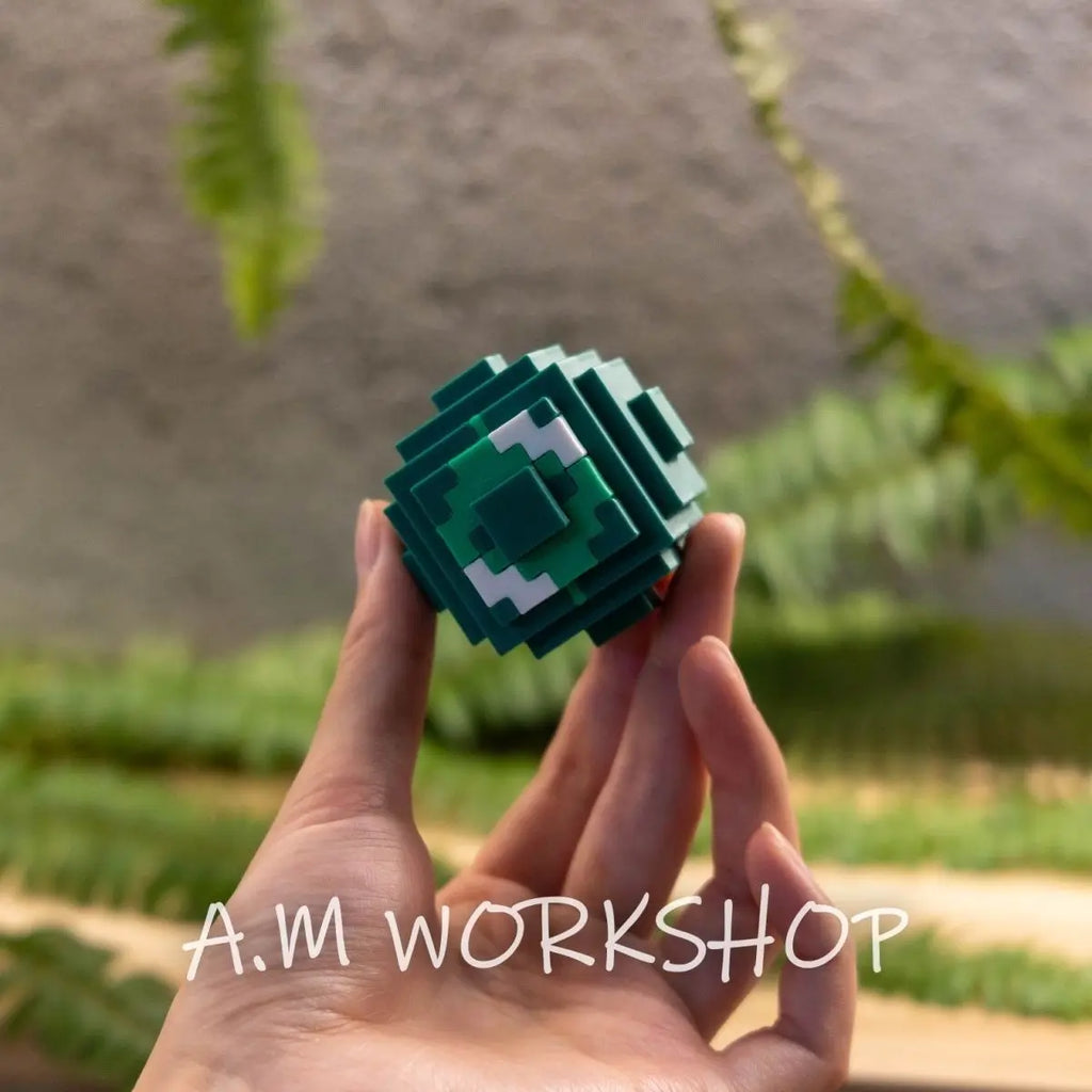 Im Pixel-Stil gedrucktes Enderman-Auge, 3D-gedrucktes Deko-Möbel für Videospiele, hochauflösende Spielumgebung, Tischdekoration, Geschenk