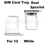 2 Stück SIM-Karten-Fachschlitz für iPhone 12 13 Dual-SIM-Karten-Adapter-Chip-Halter Ersatzteile