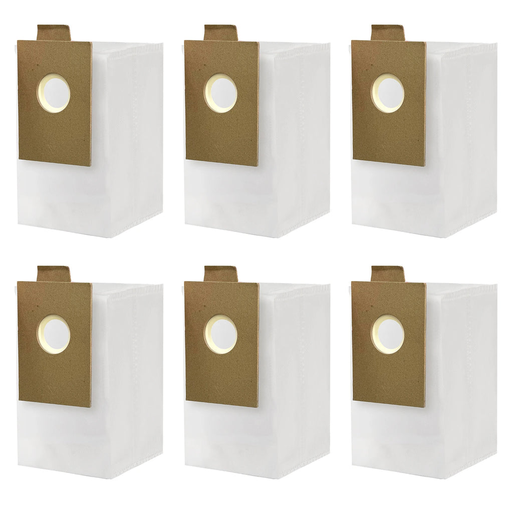 6er-Pack weiße Ersatz-Staubbeutel für X1000 Akku-Staubsauger, Einweg-Staubfangbeutel, Staubsaugerteile & Zubehör