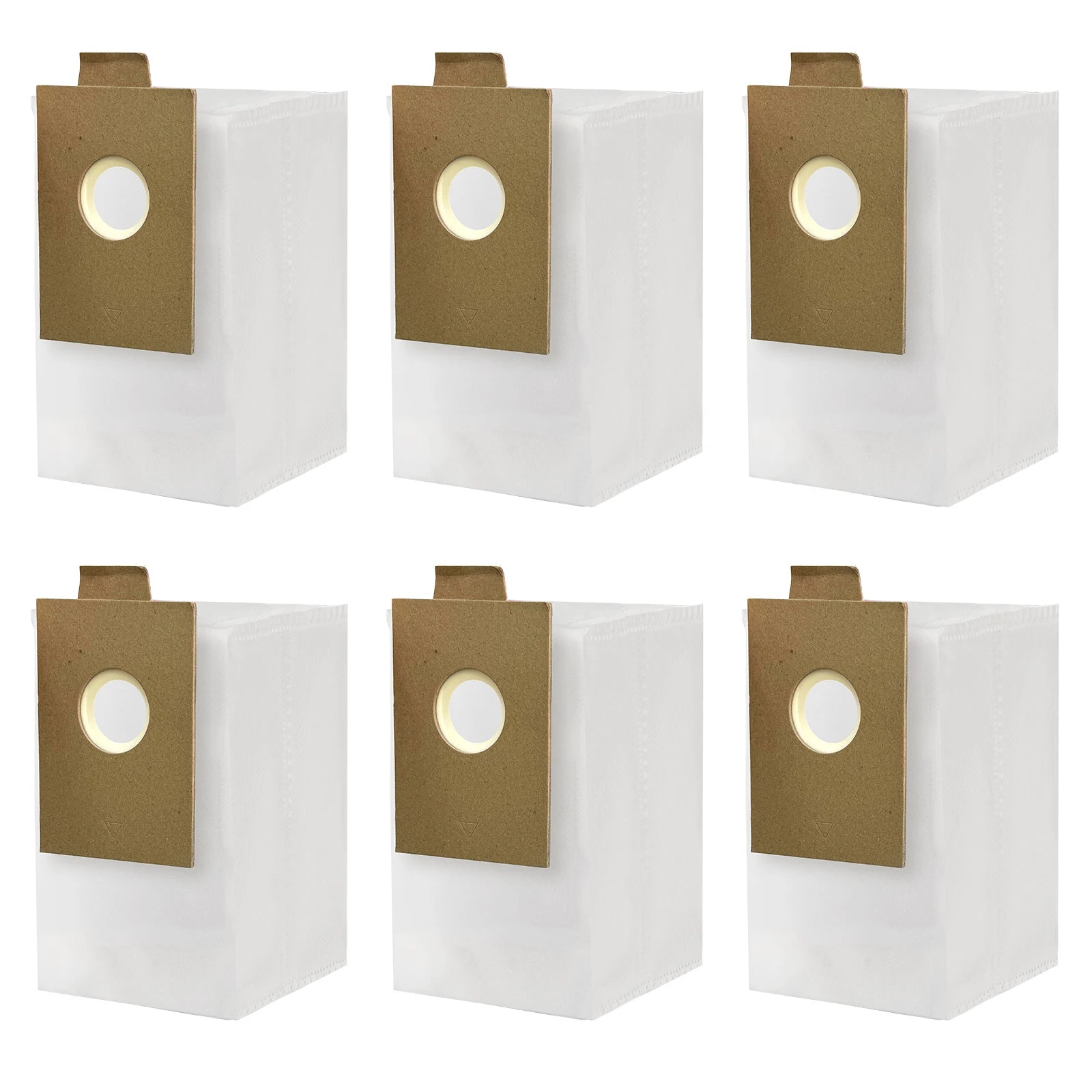 6er-Pack weiße Ersatz-Staubbeutel für X1000 Akku-Staubsauger, Einweg-Staubfangbeutel, Staubsaugerteile & Zubehör