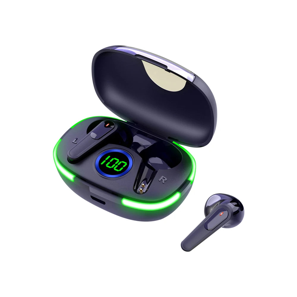 Pro80 Kabelloser Bluetooth-kompatibler Kopfhörer mit Mikrofon Headsets HiFi-Klangqualität Geringe Latenz Ohrhörer Wasserdichte Earbuds